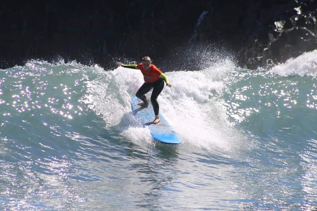 Surf clinic at Porto da Cruz